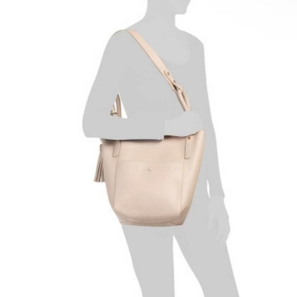 SHIRALEAH Nude Tory Top Handle Bag NWT - Picture 3 of 5